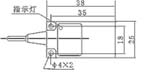 LJB17/LJB25电感式传感器(接近开关)外形及安装尺寸