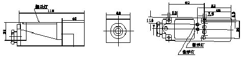 LJF118电感式传感器(接近开关)外形及安装尺寸