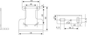 ES50放大器内置内光电传感器(光电开关)安装配件