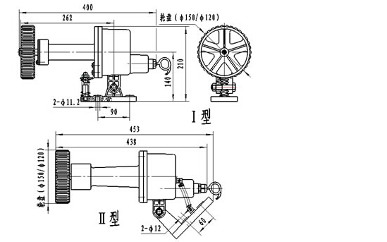 DH系列打滑开关外形尺寸