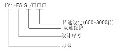 LY1-F5S超速开关型号及含义