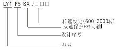 LY1-F5SX超速开关产品型号及含义