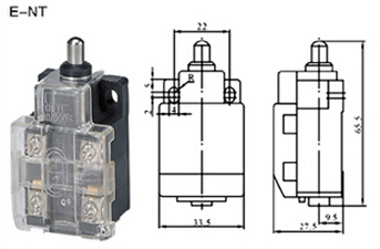 E-NT限位开关外形尺寸图